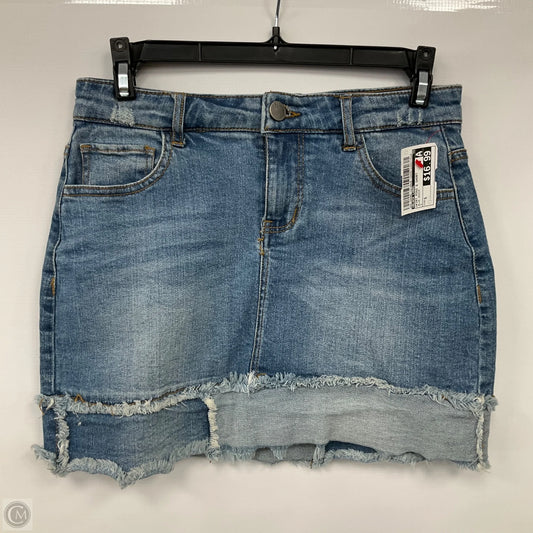 Skirt Mini & Short By Black Label In Blue Denim, Size: S
