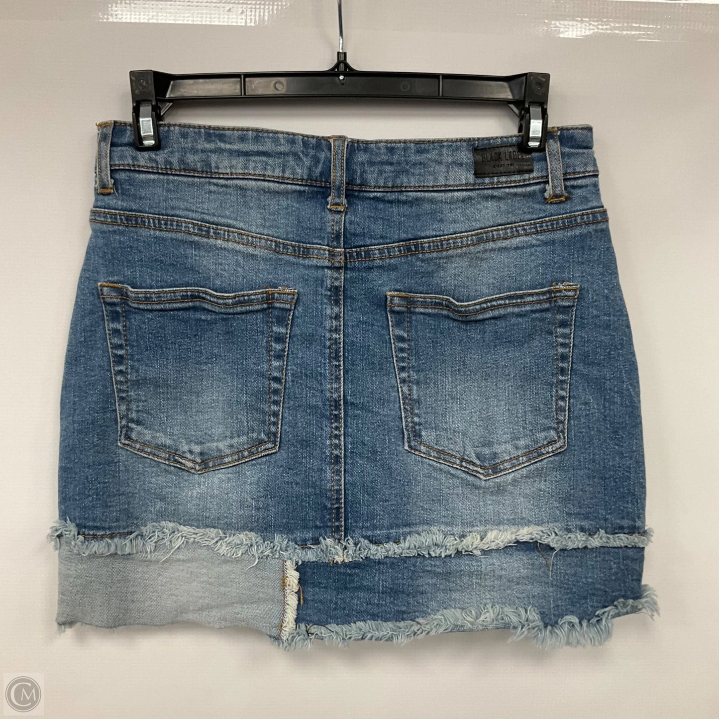 Skirt Mini & Short By Black Label In Blue Denim, Size: S