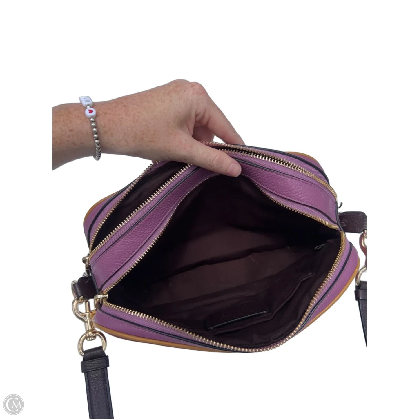 Crossbody Designer By Coach, Size: Medium