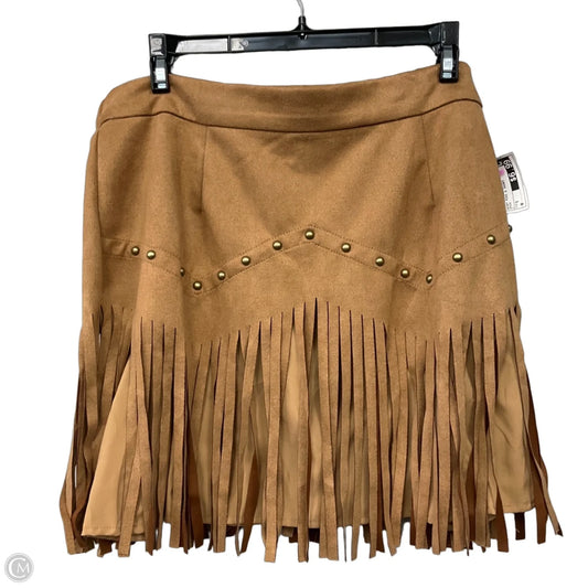Skirt Mini & Short By Cmf In Brown, Size: S