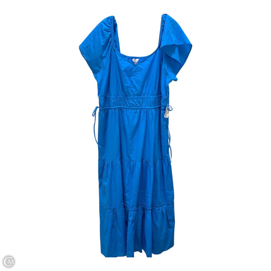 Dress Casual Maxi By Time And Tru In Blue, Size: 3x