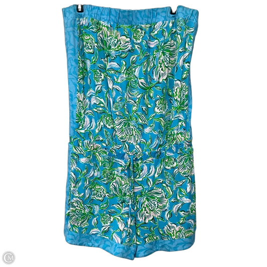 Romper Designer By Lilly Pulitzer In Blue & Green, Size: L