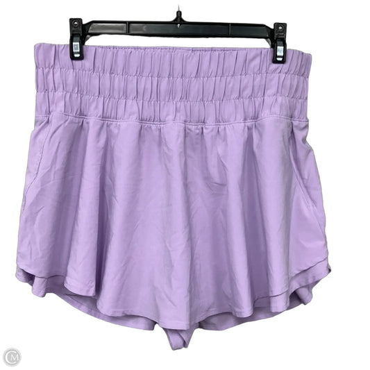 Athletic Shorts By Crz Yoga In Purple, Size: Xl