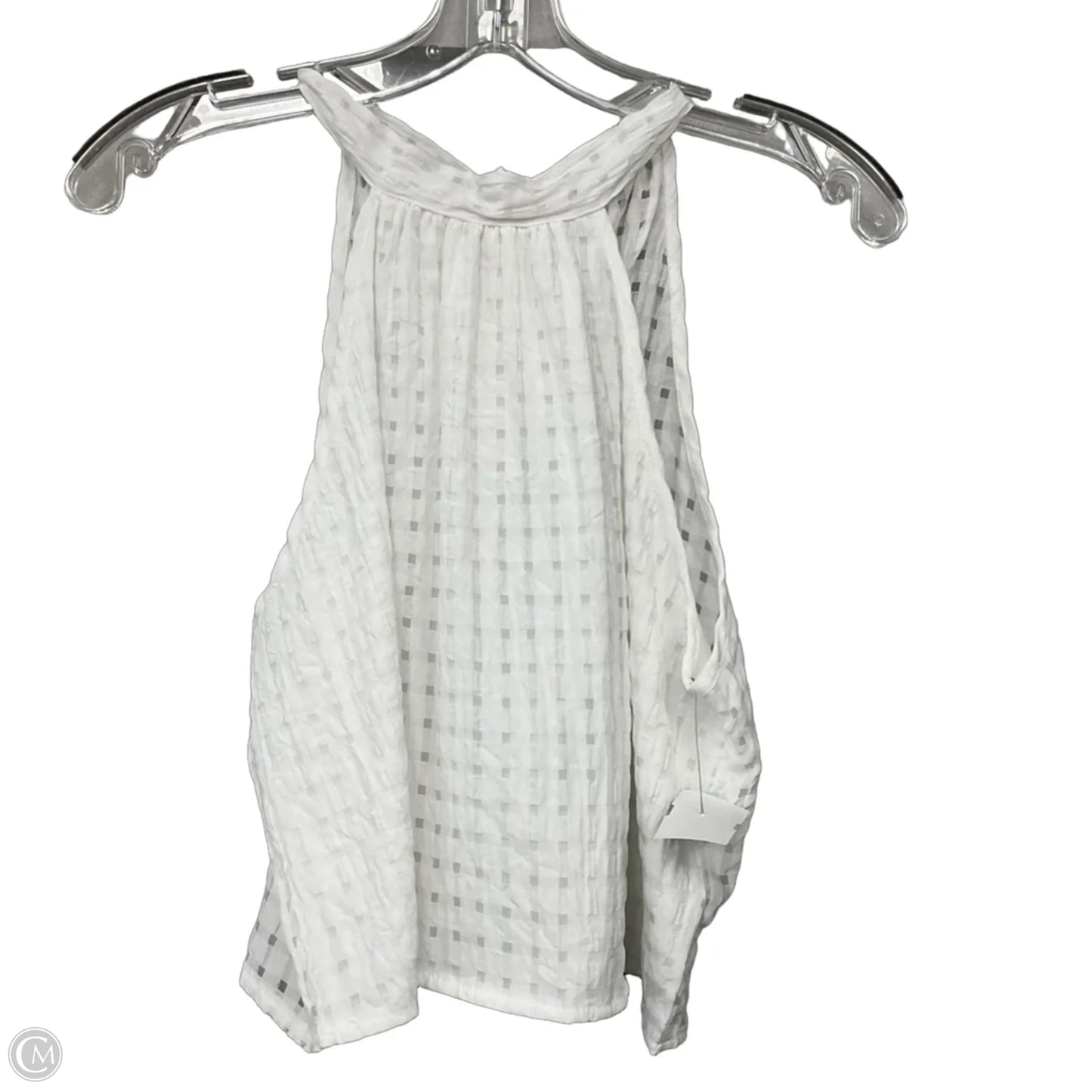 Top Sleeveless By Shein In White, Size: M
