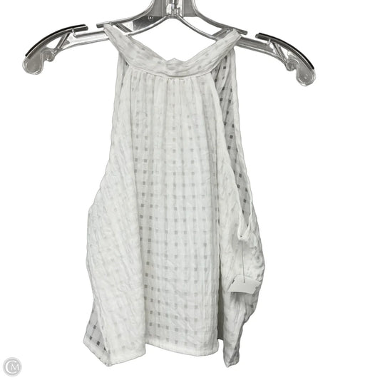 Top Sleeveless By Shein In White, Size: M