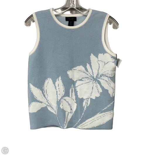 Vest Sweater By Rachel Roy In Blue & White, Size: S