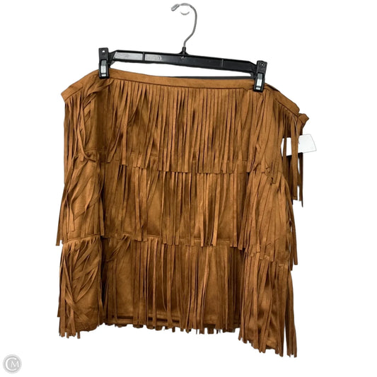 Skirt Mini & Short By Universal Thread In Brown, Size: 16