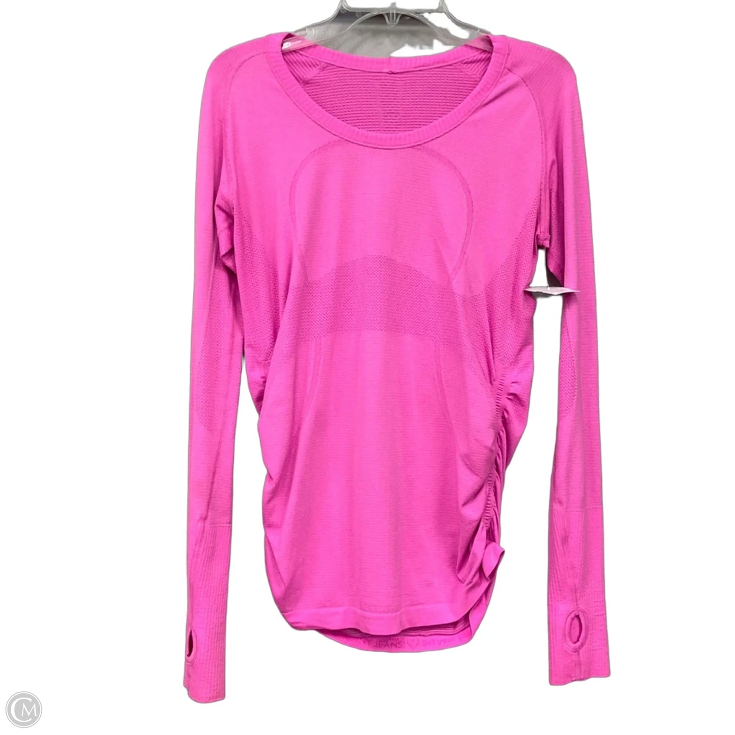 Athletic Top Long Sleeve By Lululemon In Pink, Size: 10