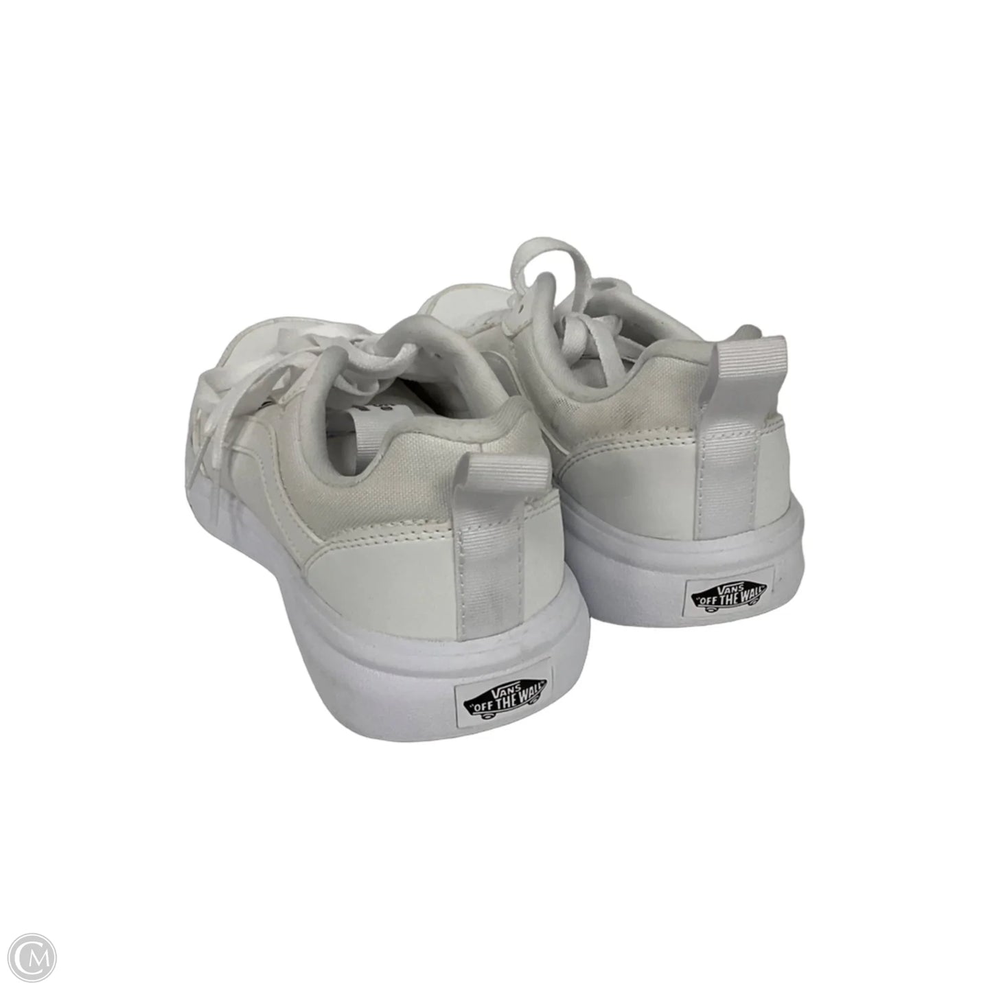 Shoes Athletic By Vans In White, Size: 8