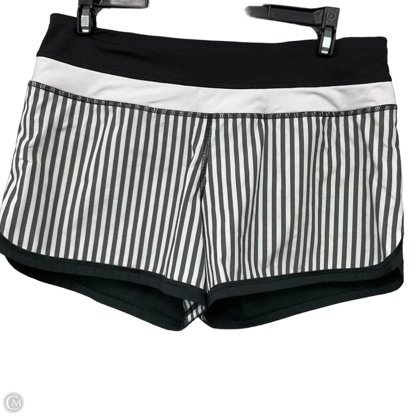 Athletic Shorts By Lululemon In Black & White, Size: 6