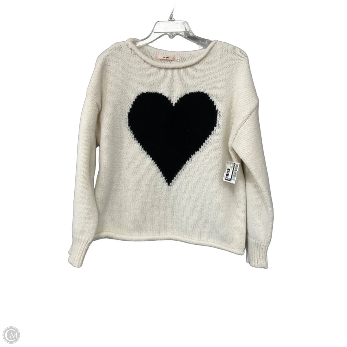 Sweater By Mi Ami In Black & White, Size: M