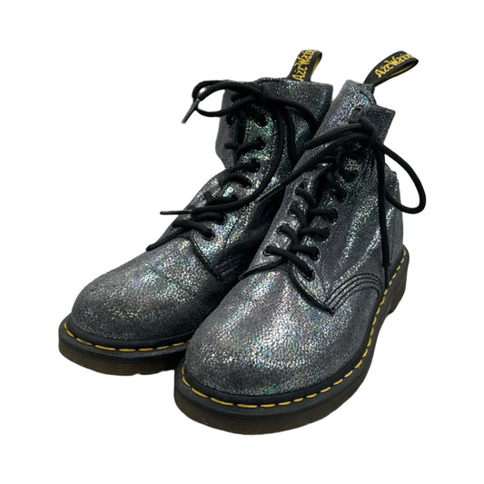 Boots Combat By Dr Martens In Silver, Size: 7