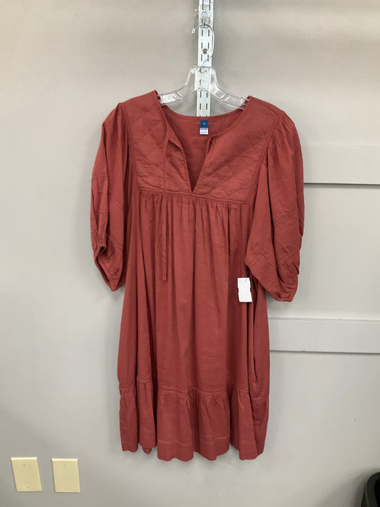 Dress Casual Midi By Old Navy In Red, Size: Xl