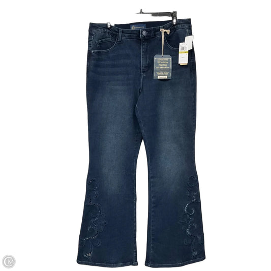Jeans Wide Leg By Democracy In Blue Denim, Size: 14