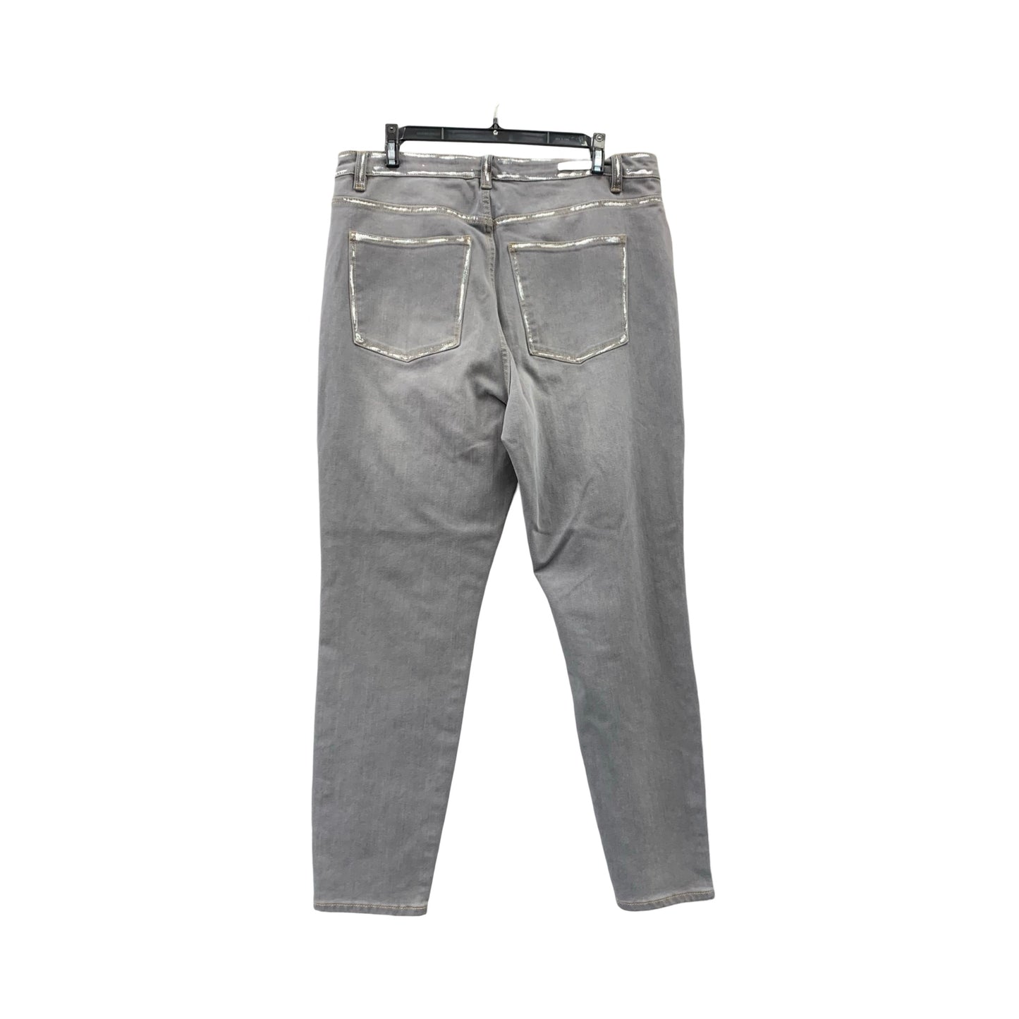 Jeans Straight By Soft Surroundings In Grey, Size: 14