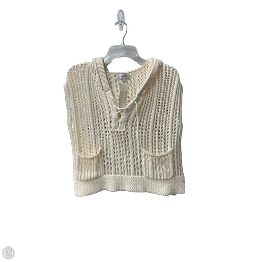 Sweater Short Sleeve By Evereve In Cream, Size: M