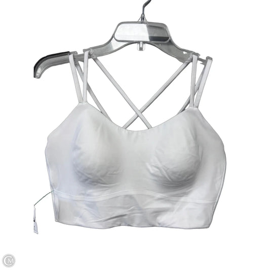 Athletic Bra By Lululemon In White, Size: Xl