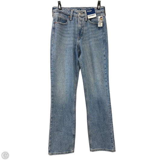 Jeans Straight By Old Navy In Blue Denim, Size: 0