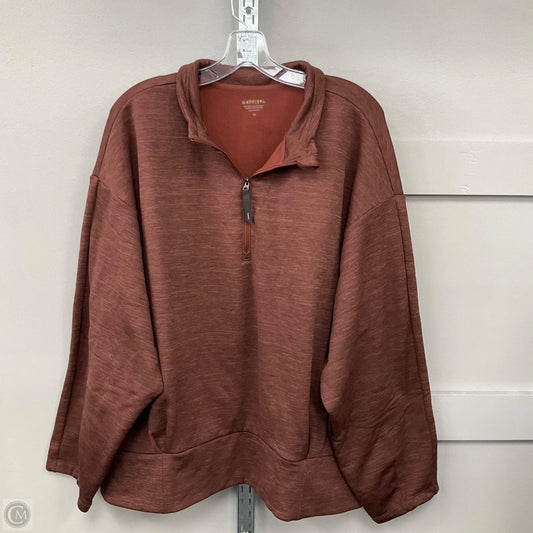 Sweatshirt Collar By Athleta In Brown, Size: 3x