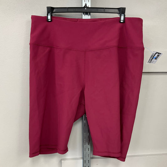 Athletic Shorts By Calia In Maroon, Size: 1x