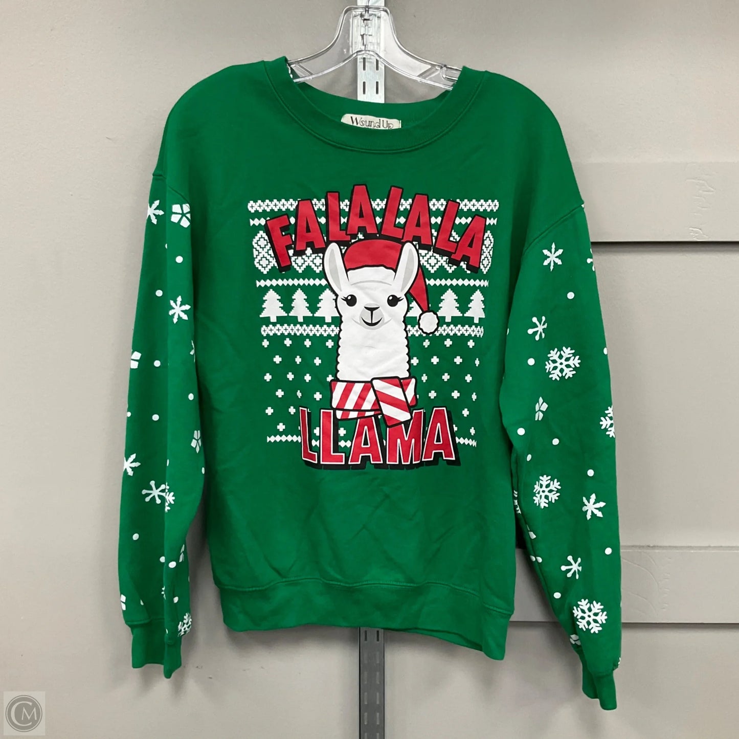 Sweatshirt Crewneck By Clothes Mentor In Green, Size: M