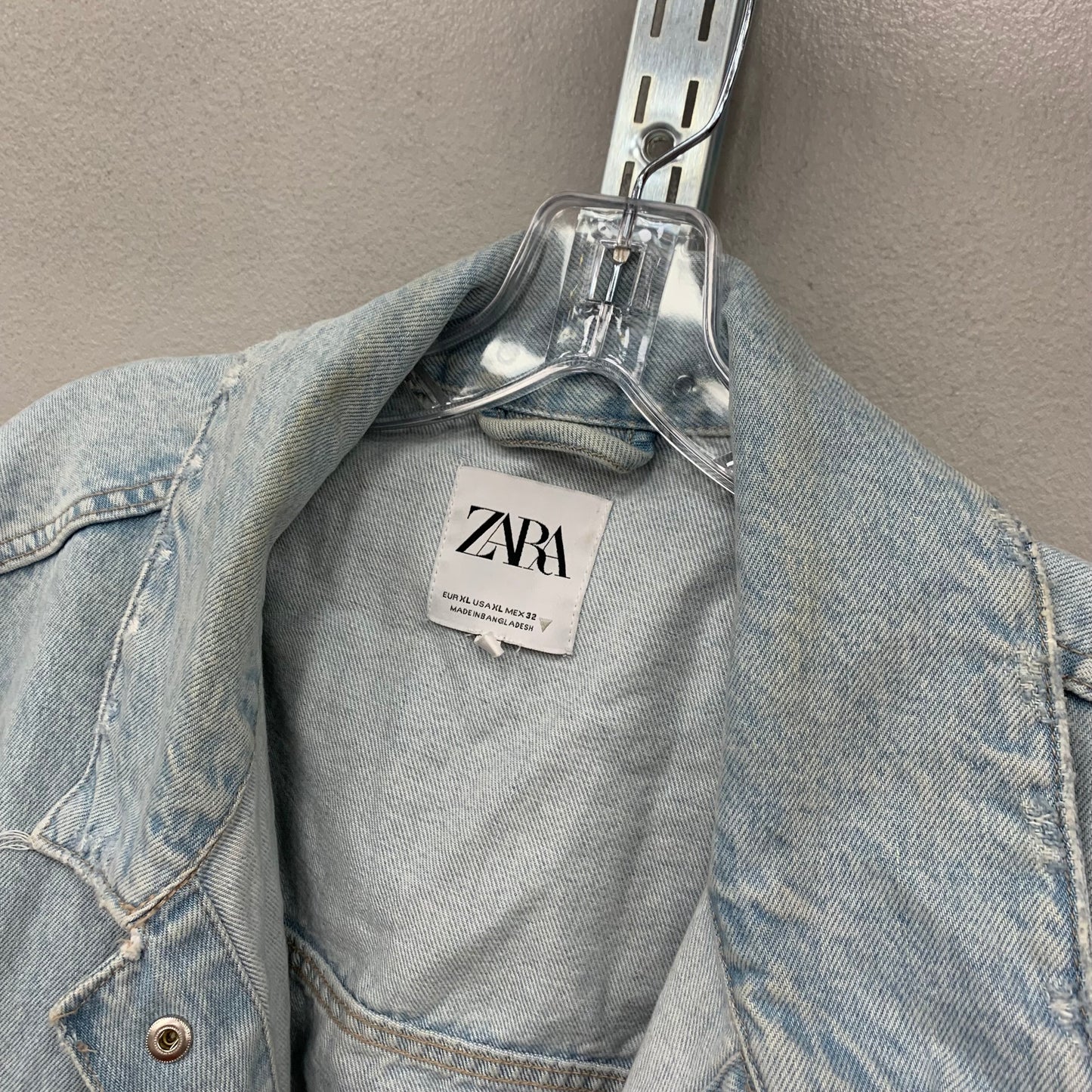 Jacket Denim By Zara In Blue Denim, Size: Xl