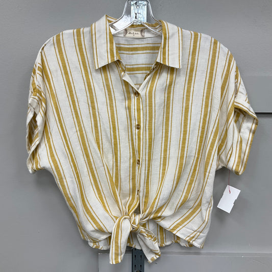 Top Short Sleeve By Altard State In Striped Pattern, Size: M