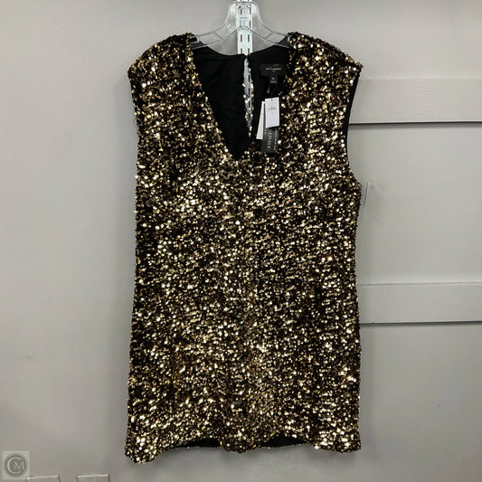 Dress Party Midi By Banana Republic In Gold, Size: Xl