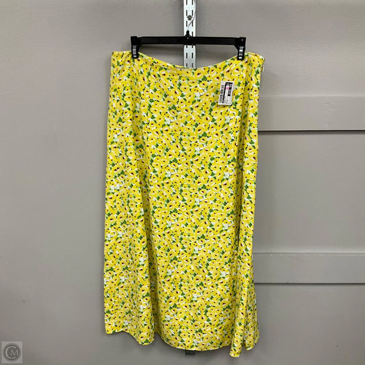 Skirt Maxi By Loft In Yellow, Size: 8