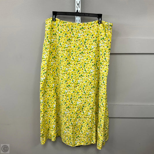 Skirt Maxi By Loft In Yellow, Size: 8