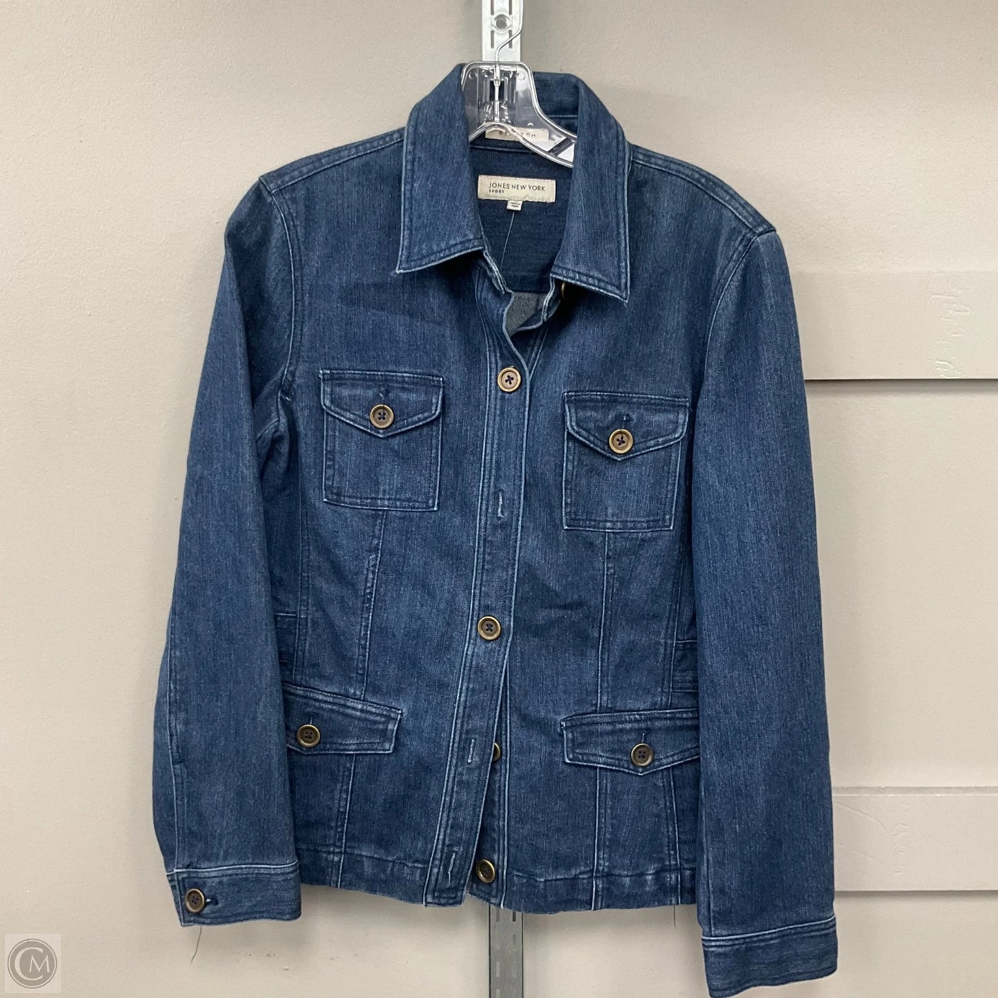 Jacket Denim By Jones New York In Blue Denim, Size: M
