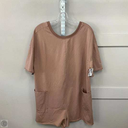 Romper By Clothes Mentor In Beige, Size: L