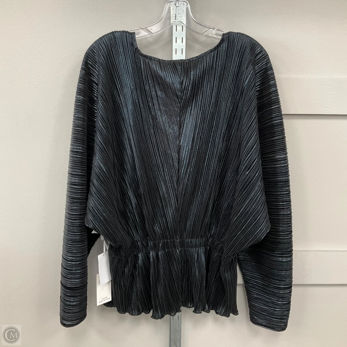 Top Long Sleeve By Good American In Black, Size: 2X