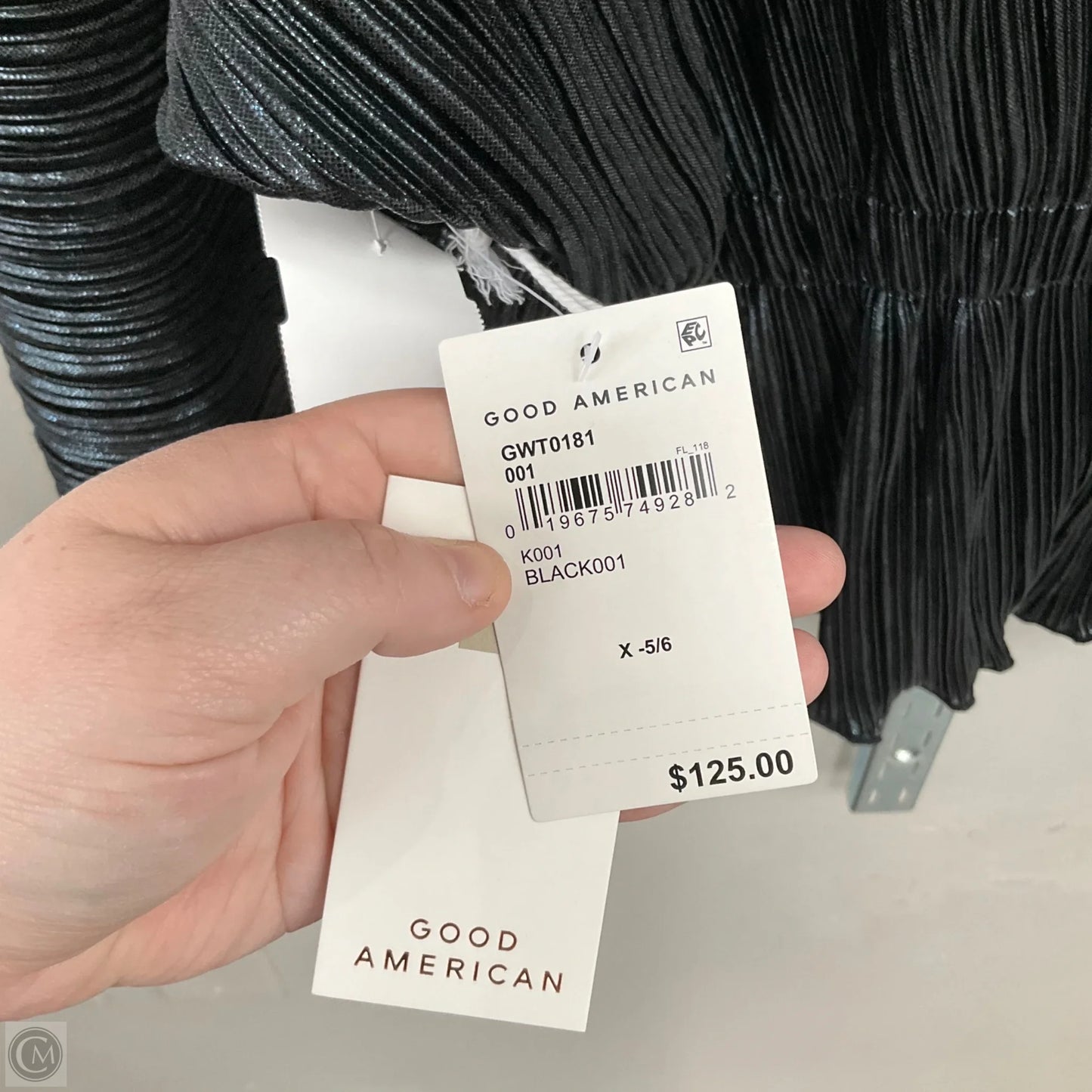 Top Long Sleeve By Good American In Black, Size: 2X