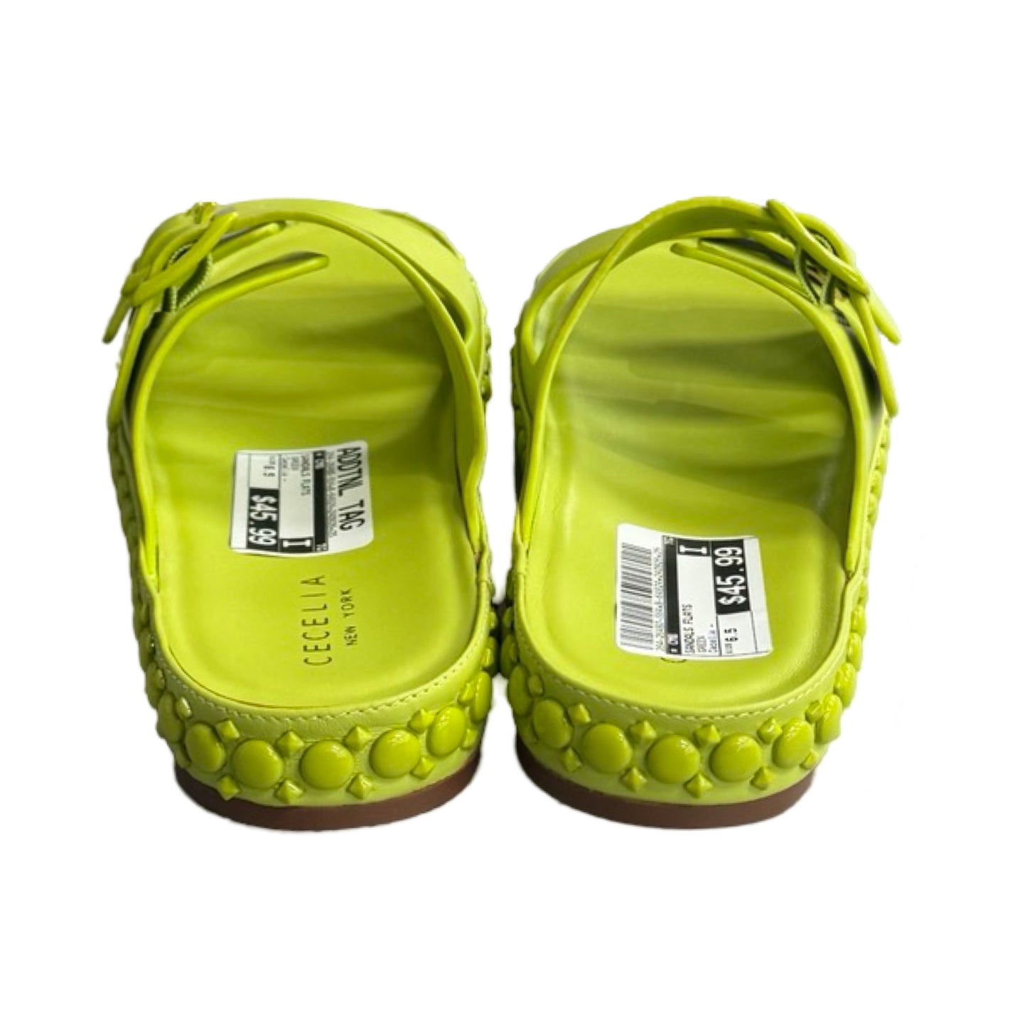 Sandals Flats By Cecelia In Green, Size: 6.5