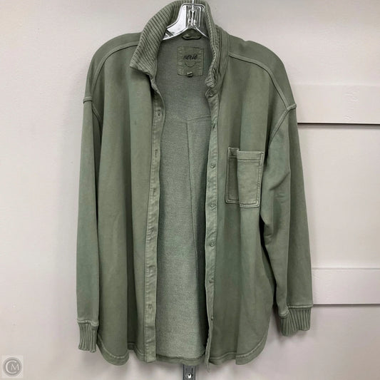 Jacket Shirt By Aerie In Green, Size: S