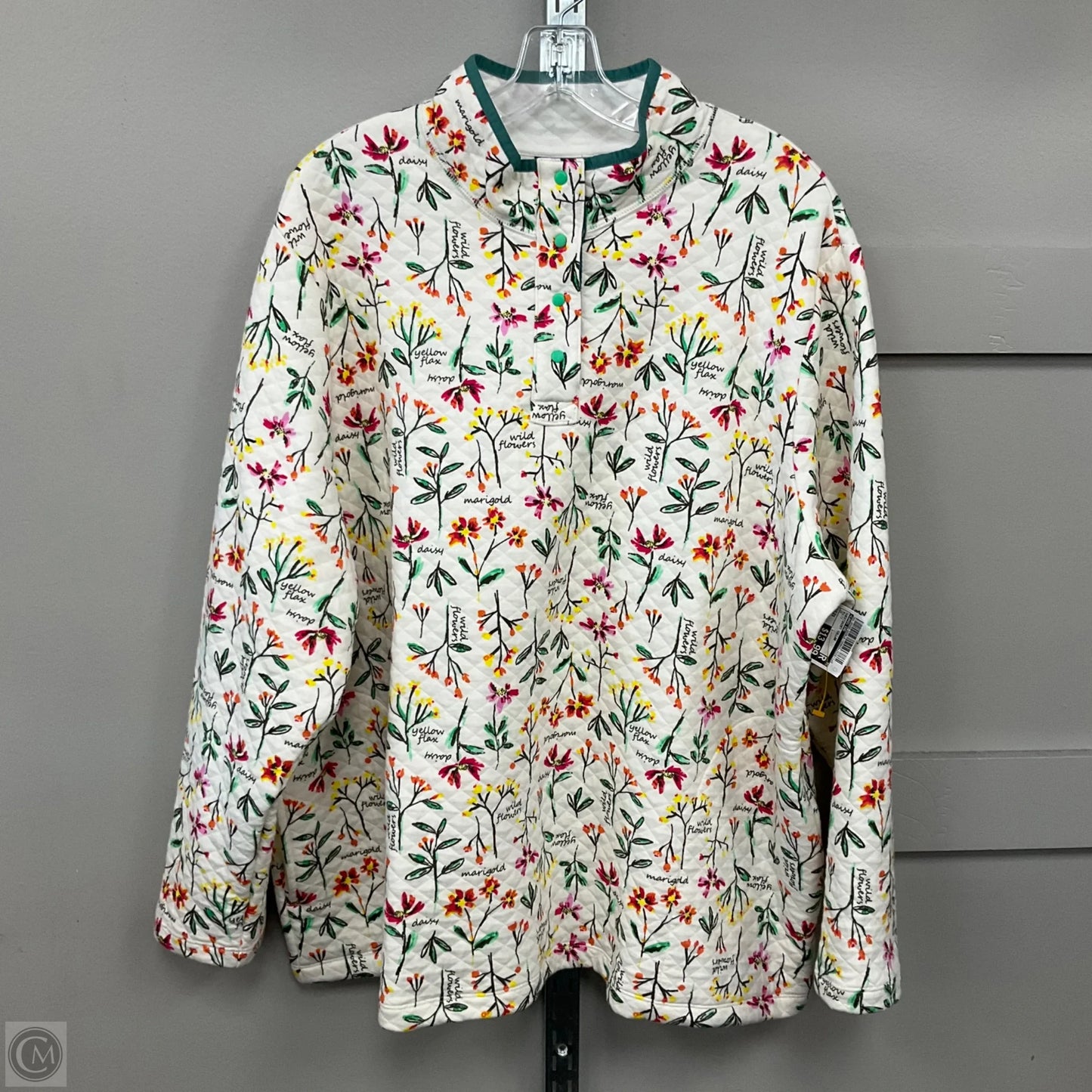 Sweatshirt Collar By Lands End In Multi-colored, Size: 2x