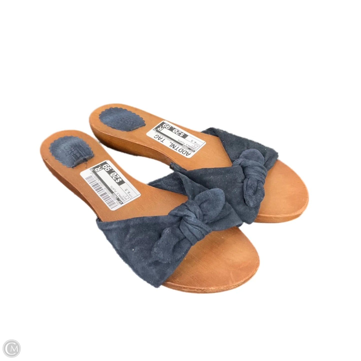 Sandals Flats By J. Crew In Navy, Size: 6.5
