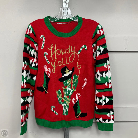 Sweater By Clothes Mentor In Red, Size: M