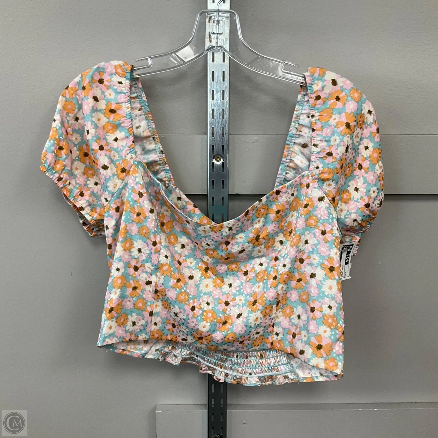 Top Short Sleeve By Altard State In Floral Print, Size: L
