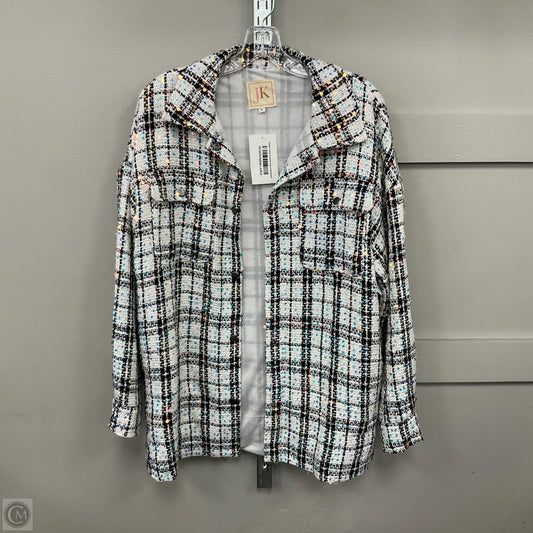 Jacket Shirt By Clothes Mentor In Multi-colored, Size: L