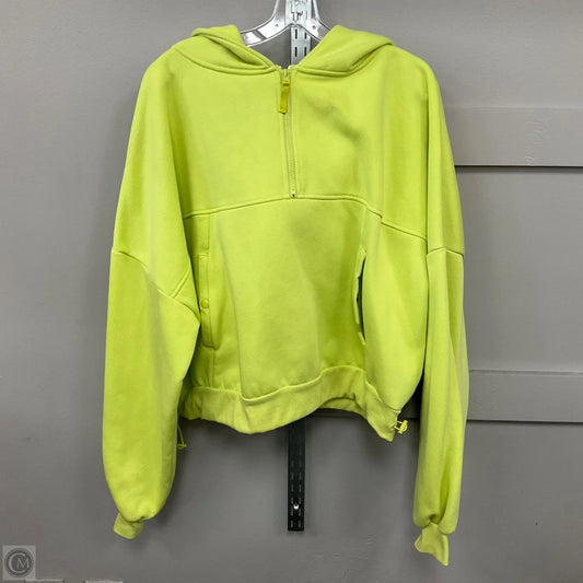 Sweatshirt Hoodie By Clothes Mentor In Yellow, Size: 1x