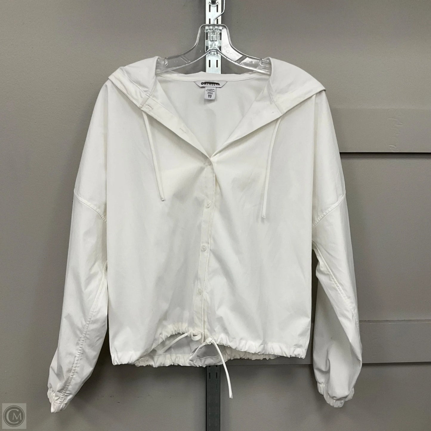 Top Long Sleeve By Athleta In White, Size: Xxs