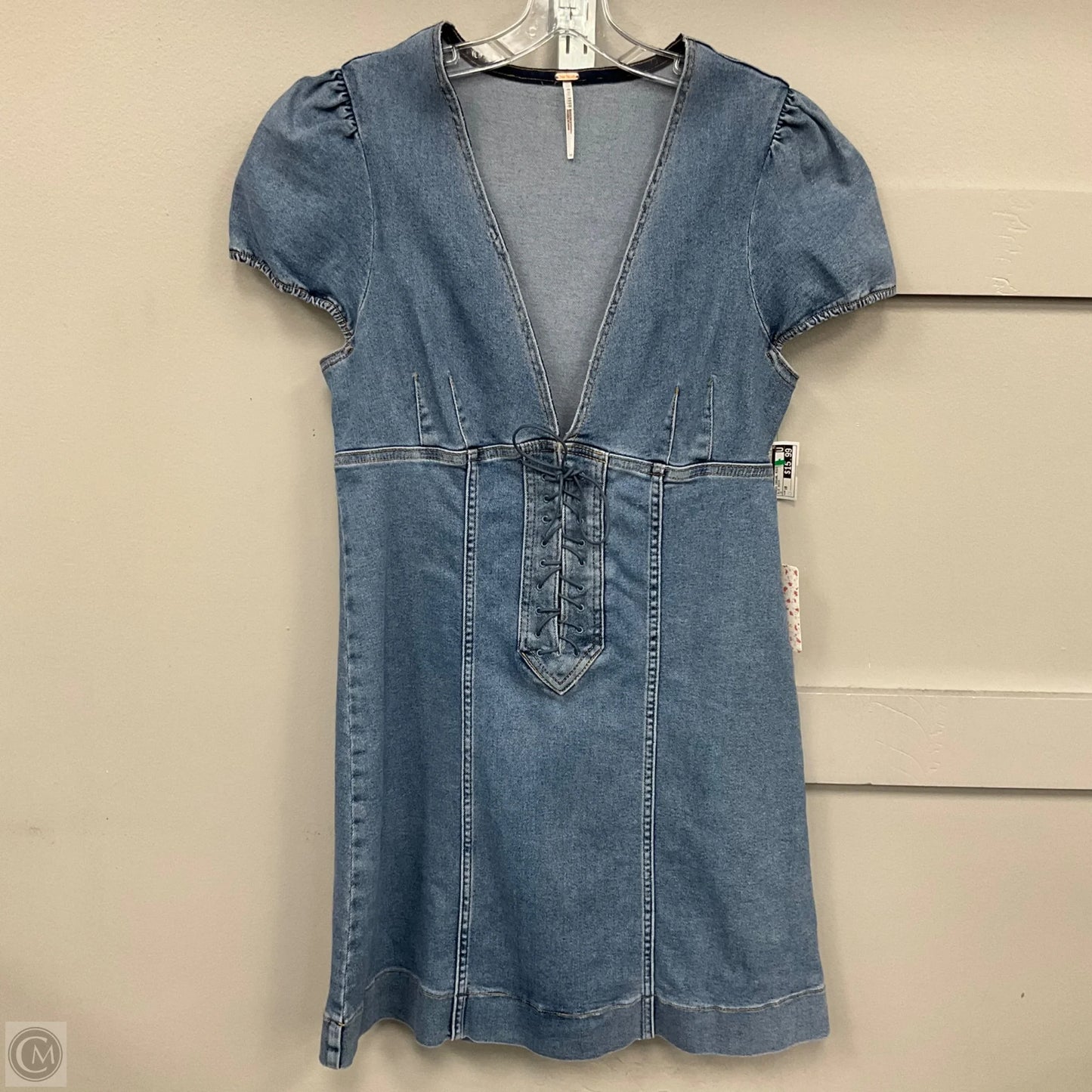 Dress Casual Midi By Free People In Blue Denim, Size: 10