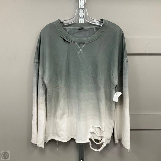 Sweatshirt Crewneck By Pol In Grey, Size: S