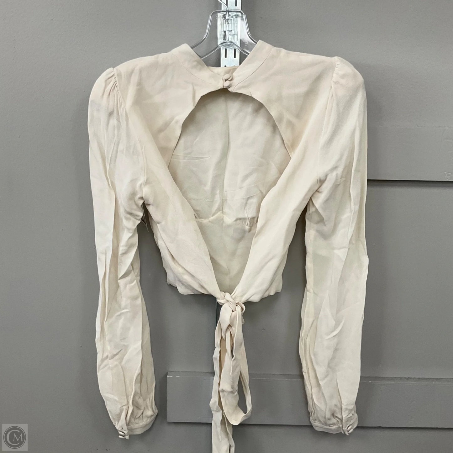 Top Long Sleeve By Reformation In Cream, Size: 8
