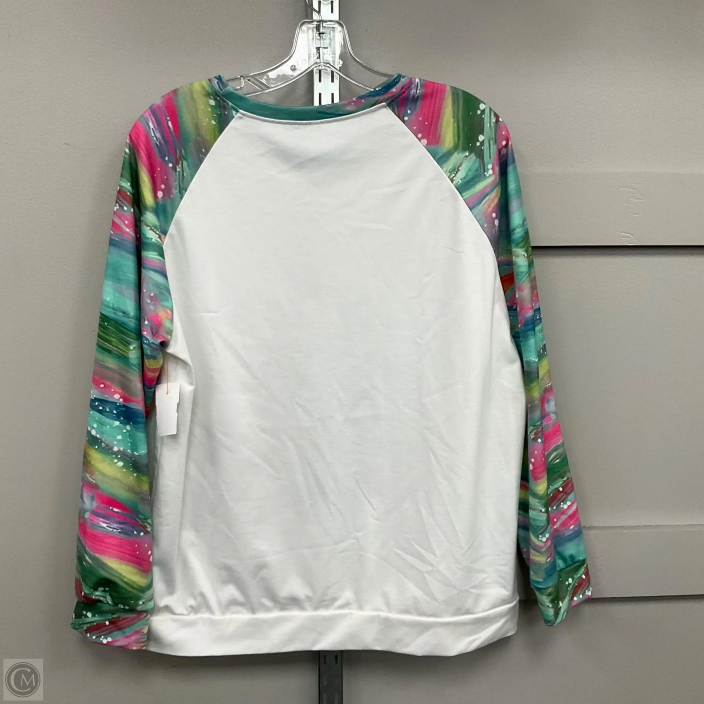 Top Long Sleeve By Cmf In Multi-colored, Size: L