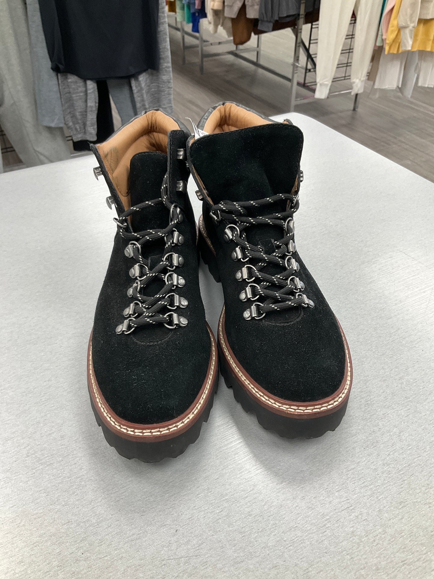 Boots Hiking By Madewell In Black, Size: 8.5