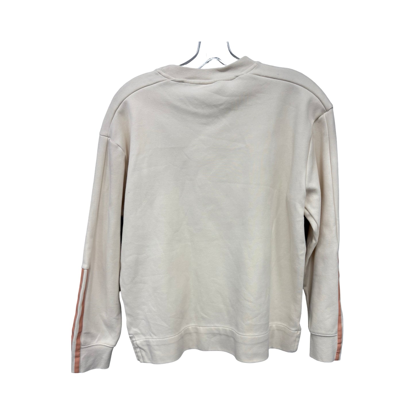 Sweatshirt Crewneck By Adidas In Cream, Size: S