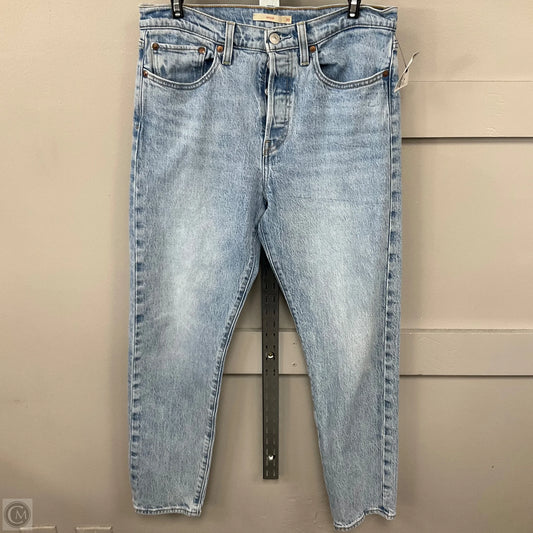 Jeans Straight By Levis In Blue Denim, Size: 30